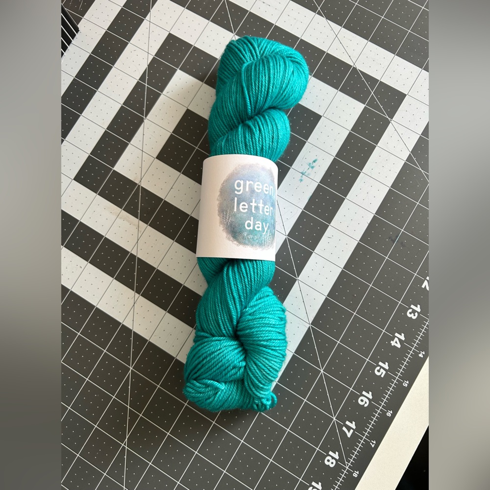 Green Letter Day indie dyed yarn